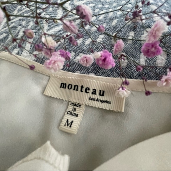 MONTEAU | OFF-SHOULDER PEPLUM TOP - Picture 3 of 4